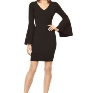 MILLY Black V-Neck Swing Sleeve Cocktail Dress Size Small NWT $395 MSRP
